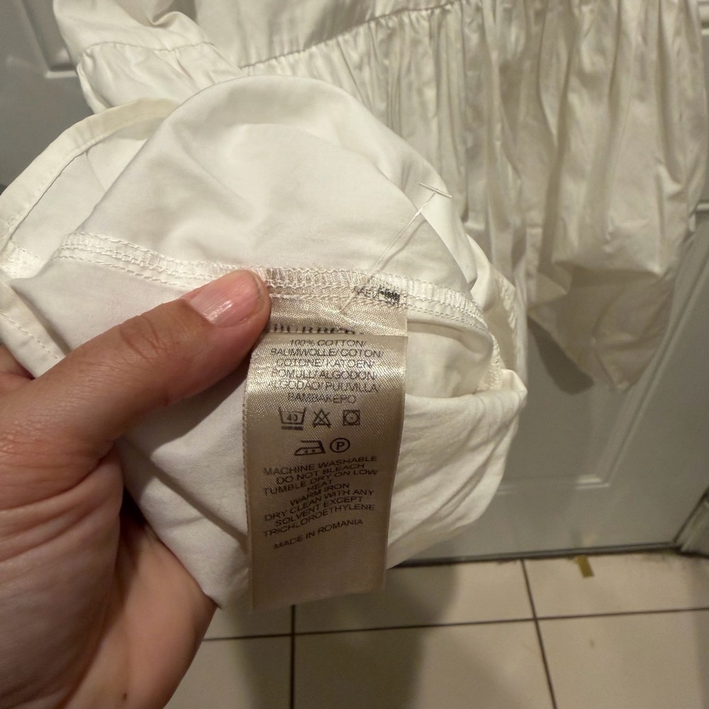 Burberry Brit White Summer Sundress with Slip sz M - Picture 3 of 4
